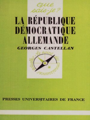 cover image of La République démocratique allemande (R.D.A.)